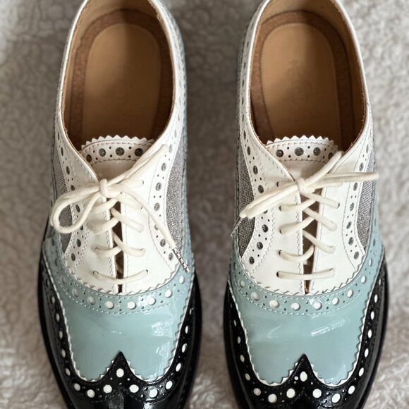 The Office of Angela Scott Mr. Doubt Wingtip Oxford Shoes EUC - Picture 7 of 10